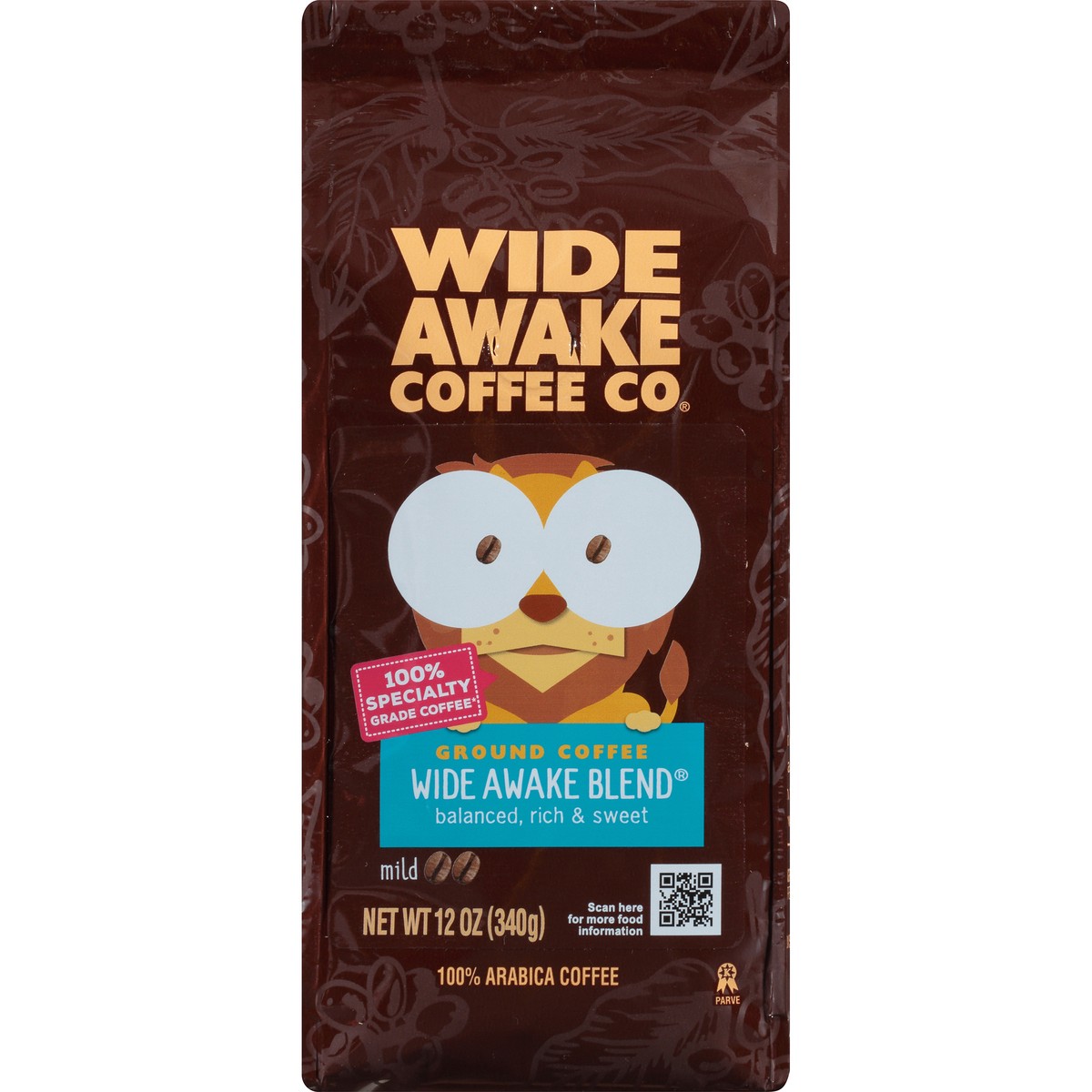 slide 8 of 9, Wide Awake Mild Roast Wide Awake Blend 100% Arabica Ground Coffee - 12 oz, 12 oz