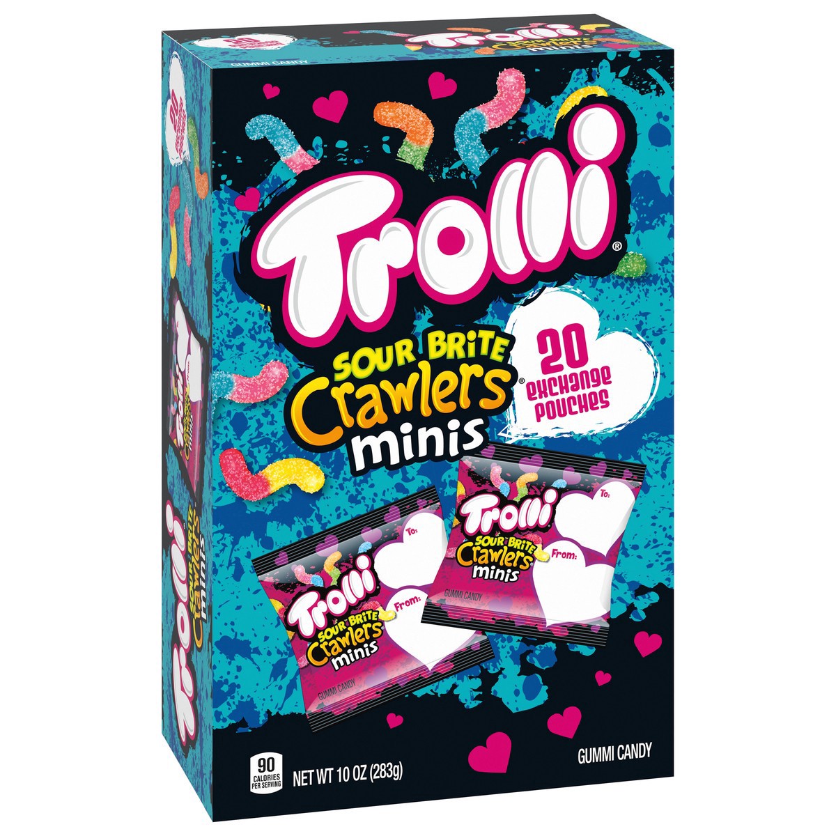 slide 9 of 9, Trolli Mini Sour Brite Crawlers Exchange Pouches - 10 oz, 10 oz