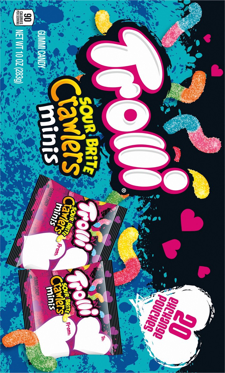 slide 5 of 9, Trolli Mini Sour Brite Crawlers Exchange Pouches - 10 oz, 10 oz