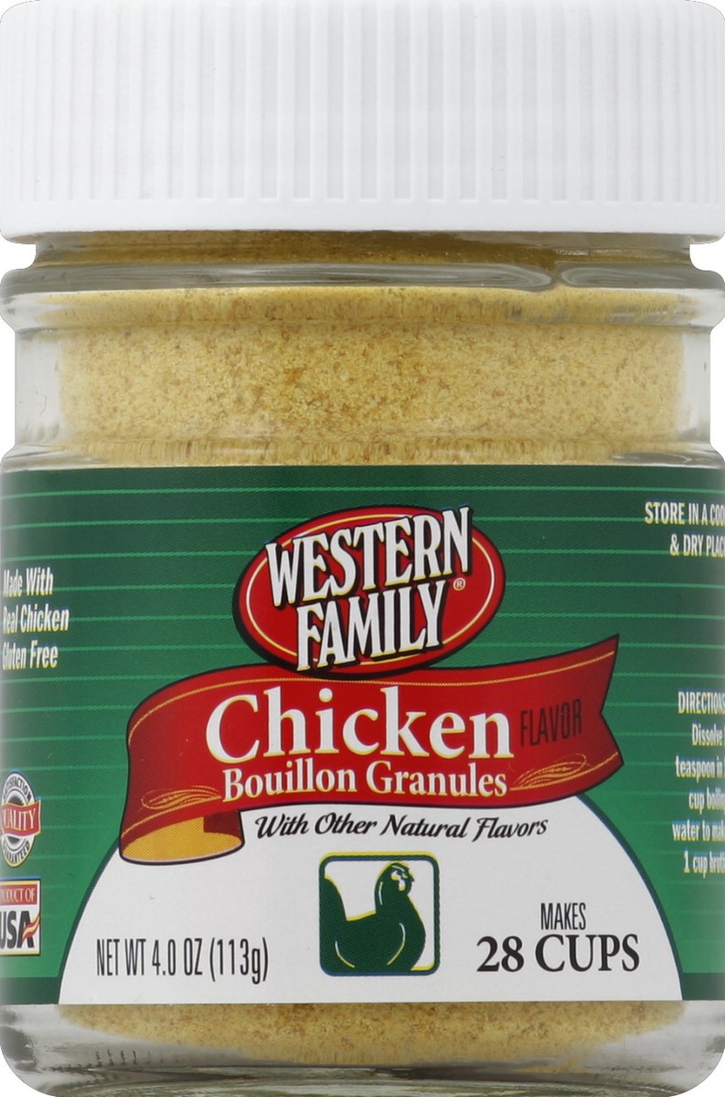 slide 2 of 2, Western Family Chicken Instant Bouillon, 4 oz