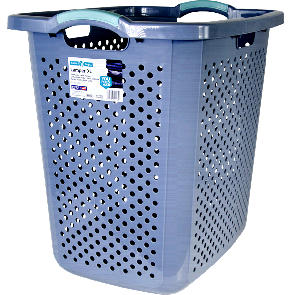 slide 1 of 1, Extra Large Laundry Basket & Hamper from Home Logic - 2.5 Bushel Capacity, 1 ct