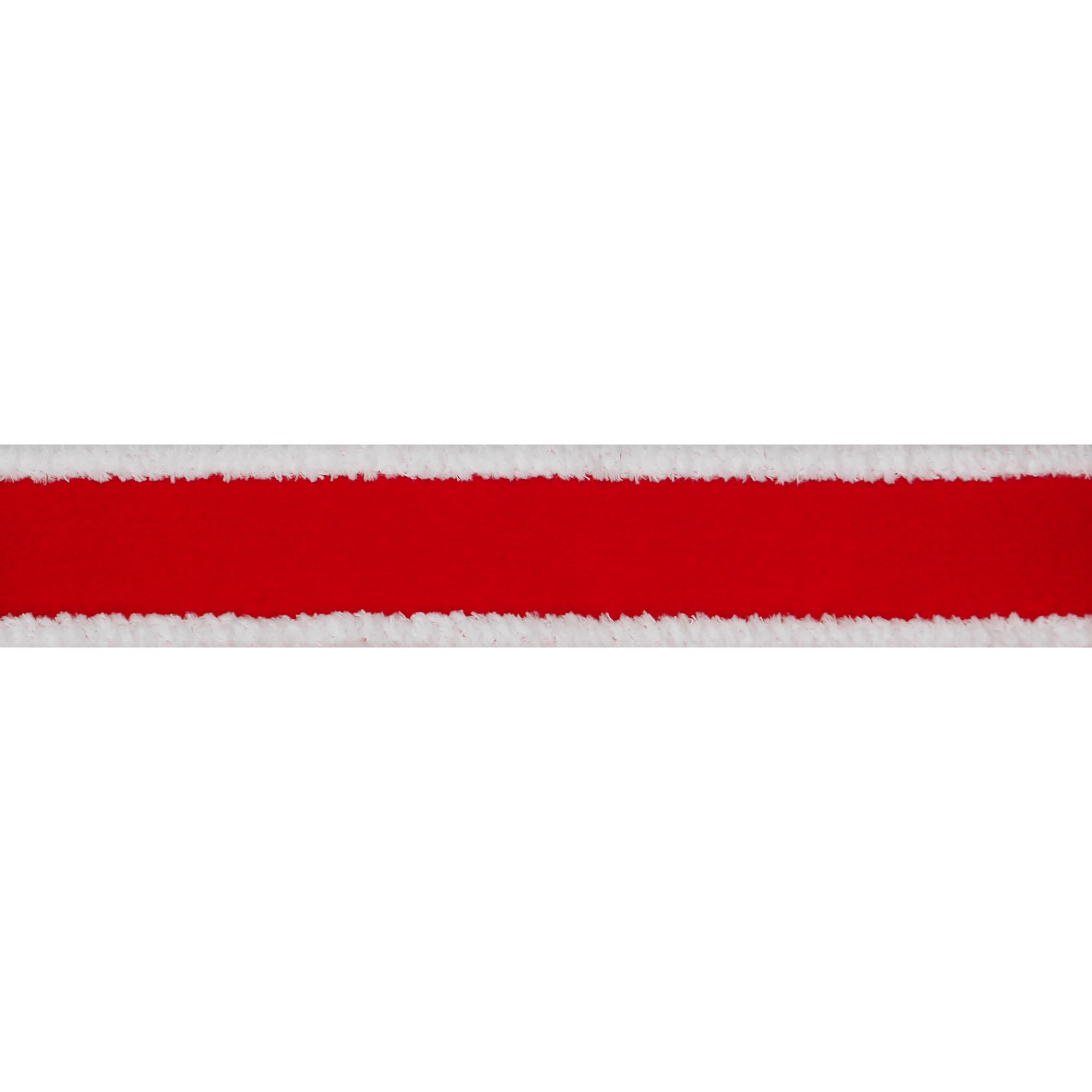 slide 2 of 3, 1.5" X 15ft. Red With White Fluff Edges Wired Ribbon By Celebrate It, 1.5 in x 15 ft