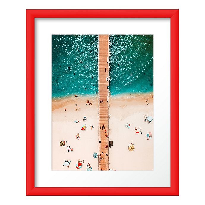 slide 1 of 2, PTMimages Pier View Framed Print Wall Art, 17.5 in x 21.5 in