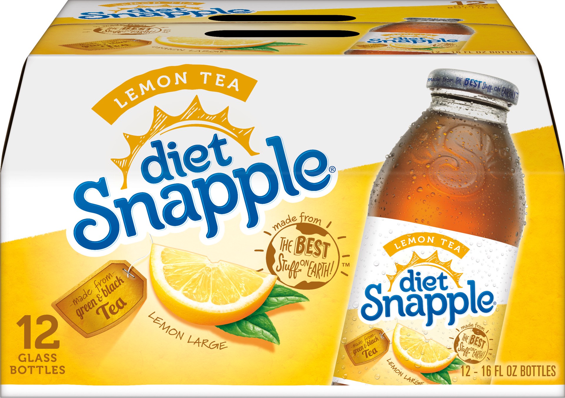 slide 1 of 6, Snapple Diet Lemon Tea, 12 ct; 16 fl oz