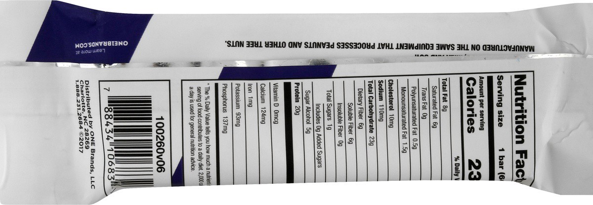 slide 4 of 9, ONE Blueberry Cobbler Flavored Protein Bar, 2.12 oz