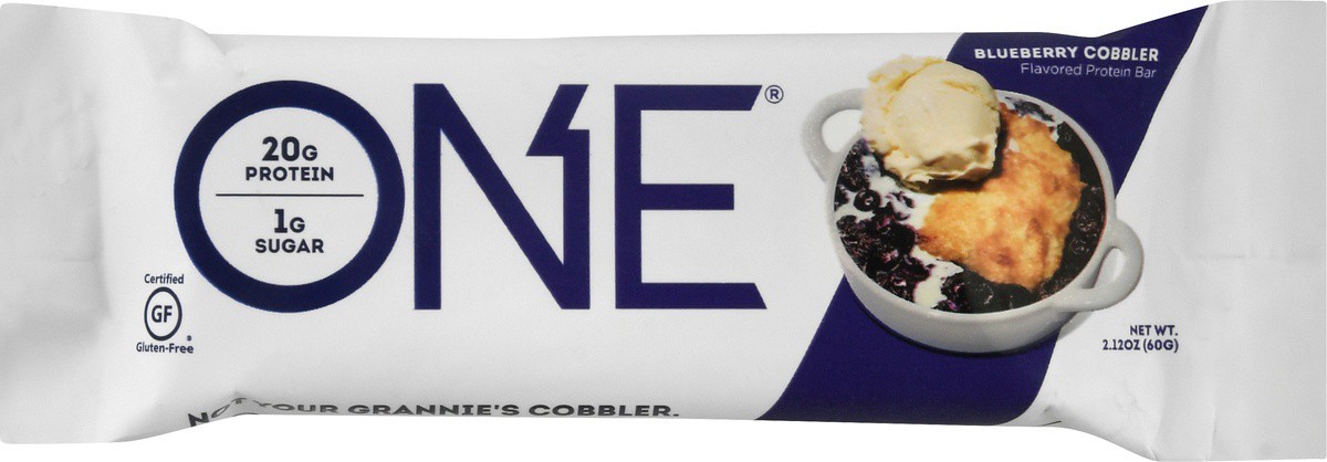 slide 3 of 9, ONE Blueberry Cobbler Flavored Protein Bar, 2.12 oz
