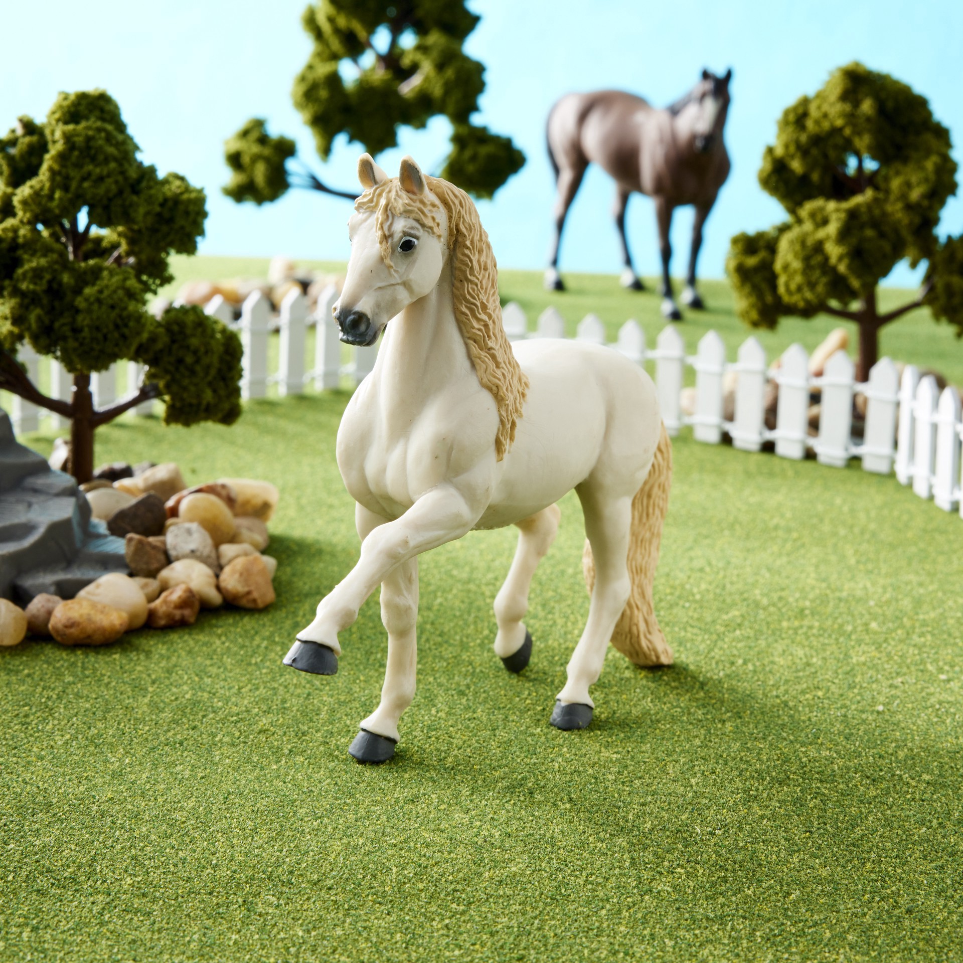 slide 2 of 2, Safari Ltd. Safari Ltd Andalusian Stallion, 4.5 in x 4 in