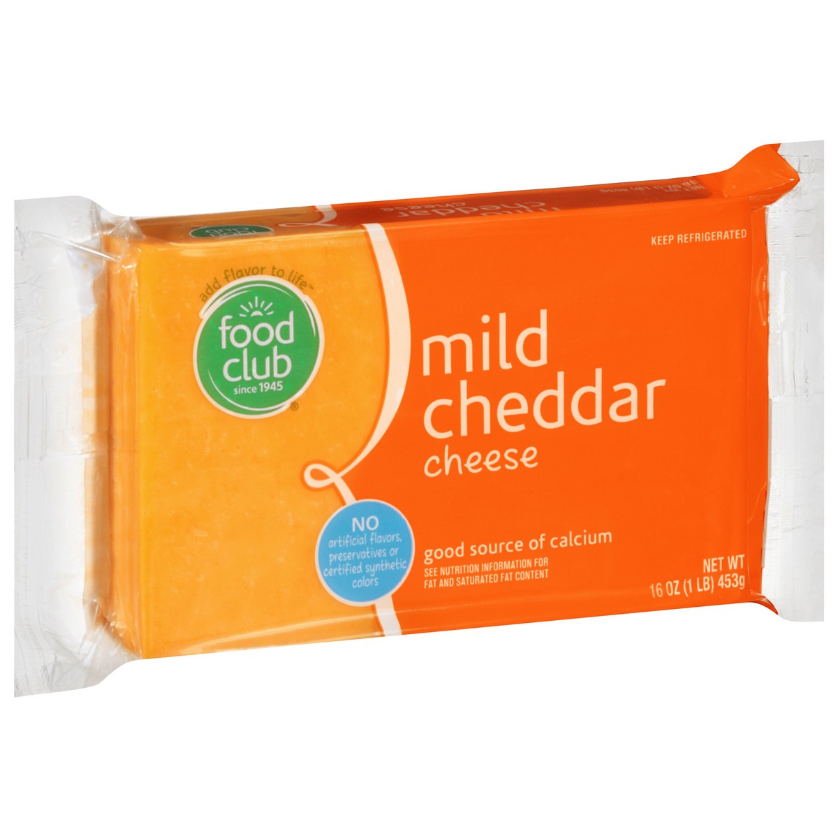 slide 2 of 9, Food Club Mild Cheddar Cheese 16 oz, 16 oz