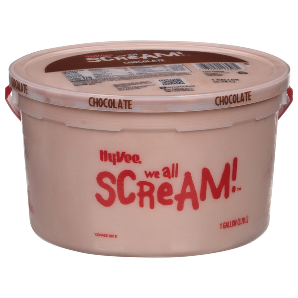 slide 1 of 1, Hy-vee Chocolate Ice Cream, 1 gal