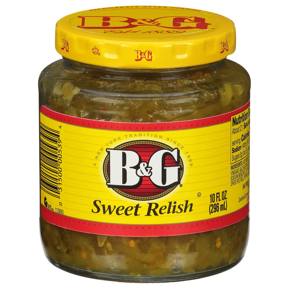 slide 1 of 10, B&G Sweet Relish 10 fl oz, 10 fl oz