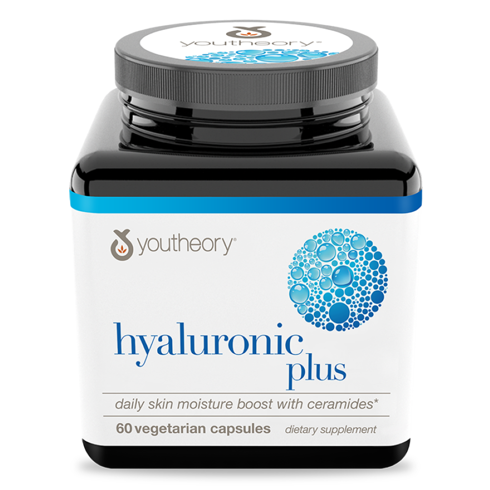 slide 1 of 1, youtheory Hyaluronic Plus Vegetarian Capsules, 60 ct