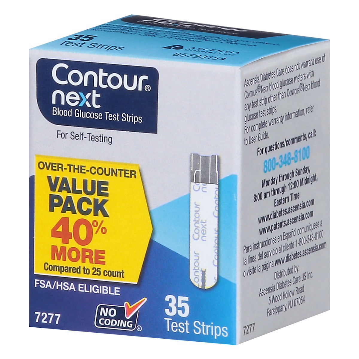 slide 2 of 9, Contour Next Blood Glucose Test Strips Value Pack 35 ea, 35 ct