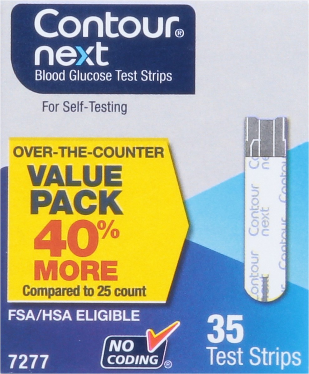 slide 7 of 9, Contour Next Blood Glucose Test Strips Value Pack 35 ea, 35 ct