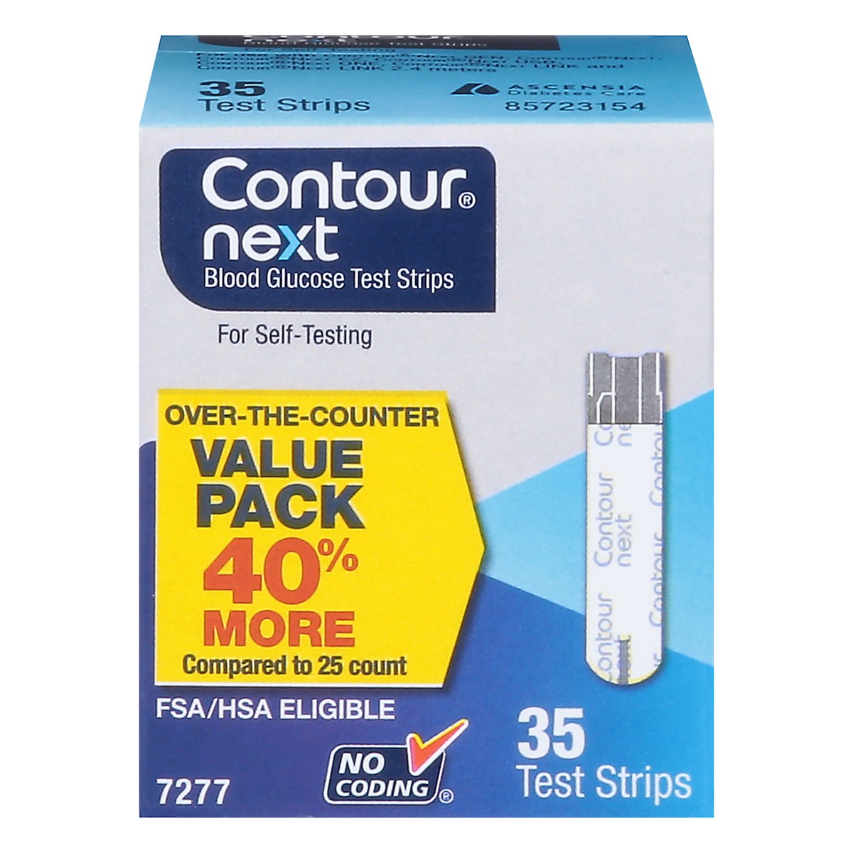 slide 1 of 9, Contour Next Blood Glucose Test Strips Value Pack 35 ea, 35 ct