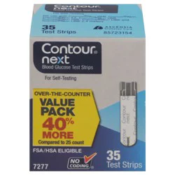 Contour Next Blood Glucose Test Strip Value Pack 35 ea