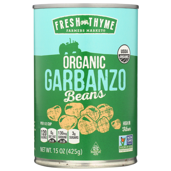 slide 1 of 1, Fresh Thyme Organic Garbanzo Beans, 1 ct