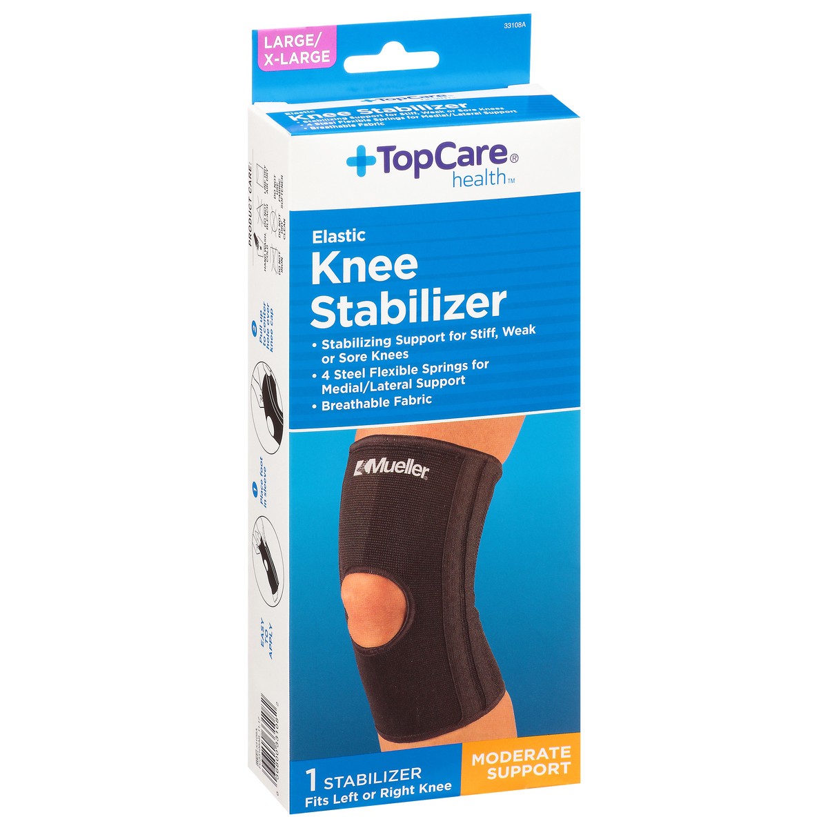 slide 2 of 9, TopCare Health Knee Stabilizer 1 ea, 1 ct