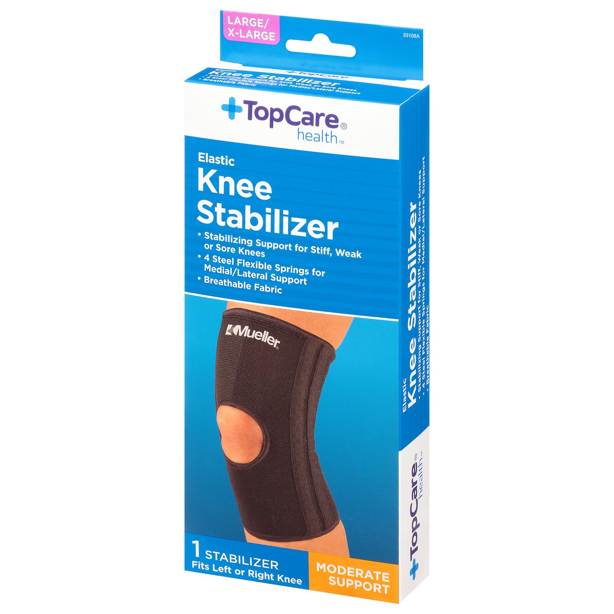 slide 3 of 9, TopCare Health Knee Stabilizer 1 ea, 1 ct