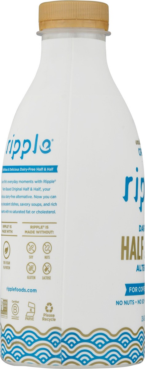 slide 2 of 9, Ripple Creamer Half & Half Orgnl 25.4 Oz, 25.4 oz