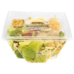 Stop & Shop Salad with Fried Chicken