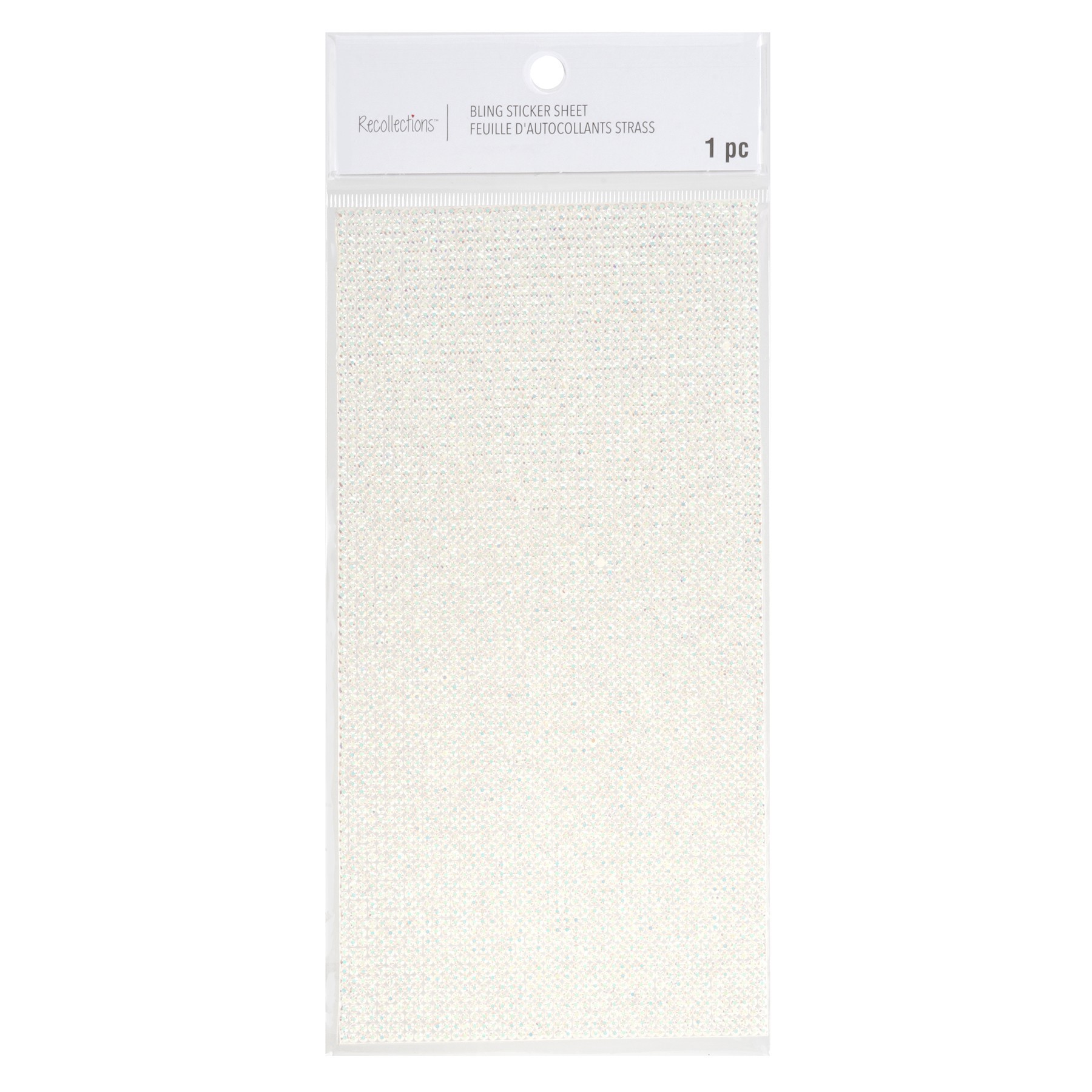slide 3 of 4, Iridescent Bling Sticker Sheet By Recollections, 3.5 in x 7 in