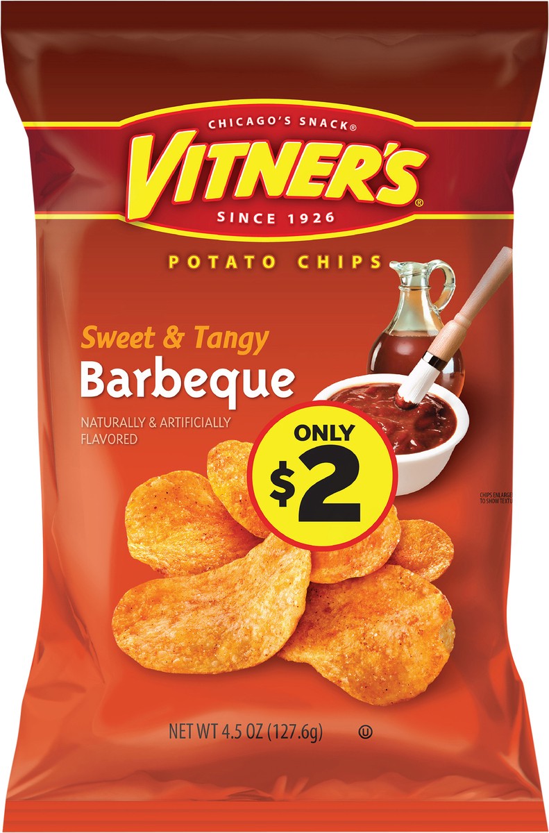 slide 8 of 9, Vitner's Vitner's Sweet & Tangy Barbeque Potato Chip - 4.5 oz, 4.5 oz