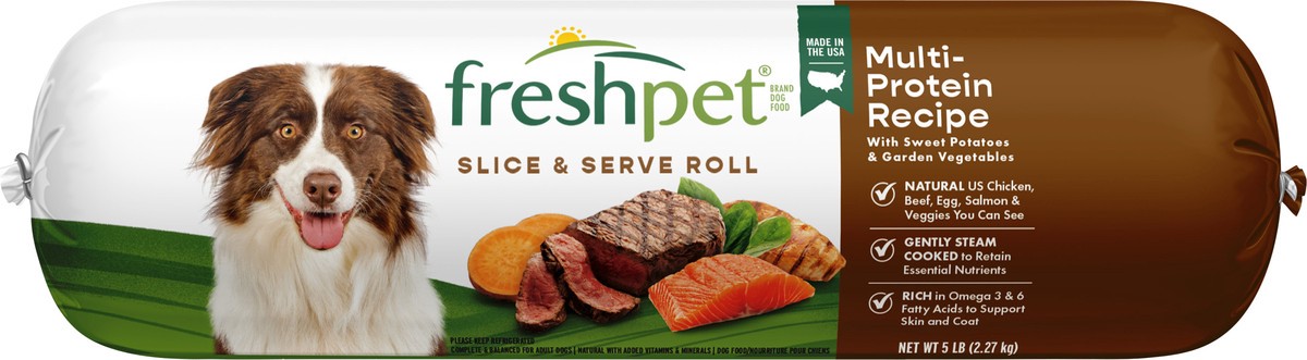 slide 2 of 4, Freshpet Healthy & Natural Dog Food, Fresh Multi Protein Roll, 5 lb