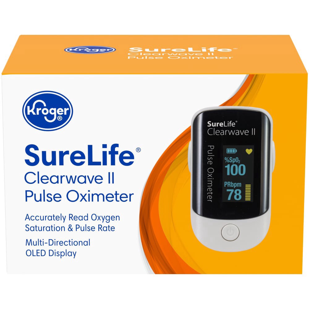 slide 2 of 2, Kroger Surelife Clearwave 2 Pulse Oximeter, 1 ct