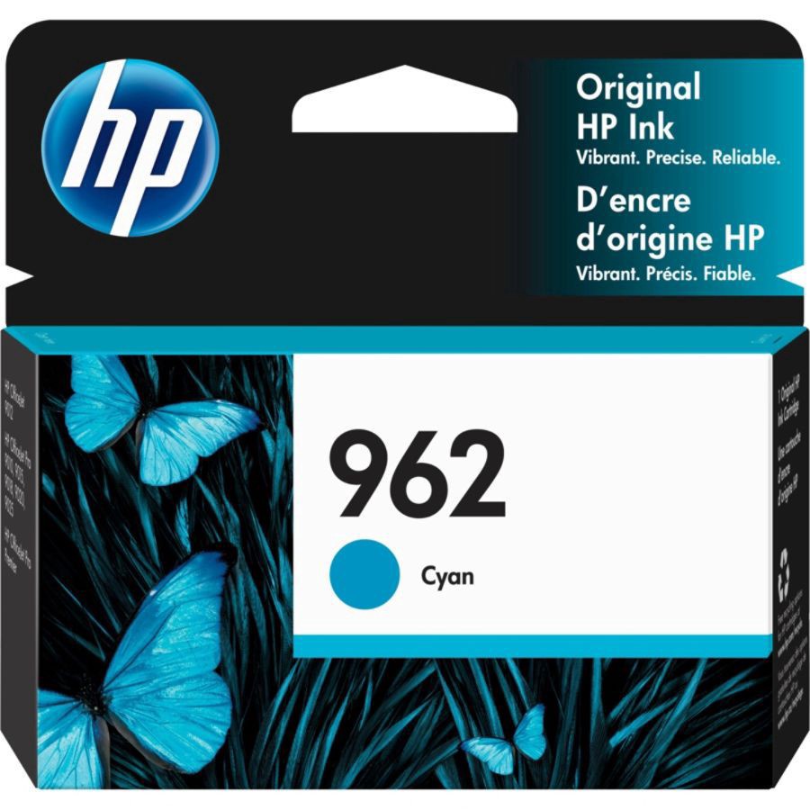 slide 2 of 2, HP 962 Original Ink Cartridge, Cyan (3Hz96An), 1 ct