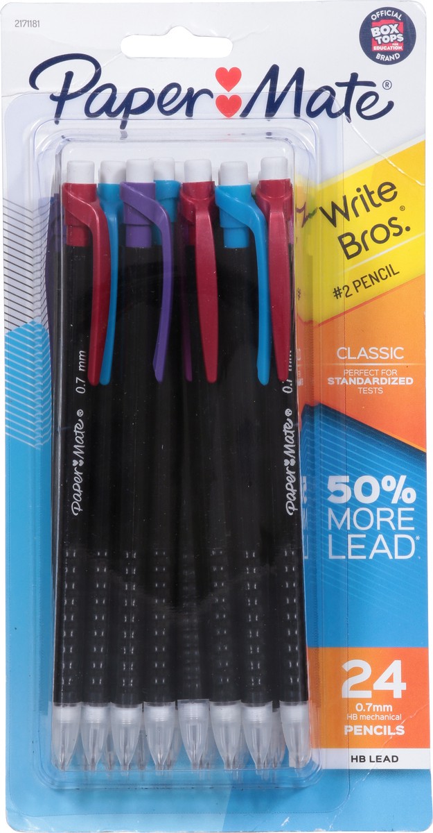 slide 4 of 13, Paper Mate Write Bros HB Lead Mechanical Pencils 24 ea, 24 ct