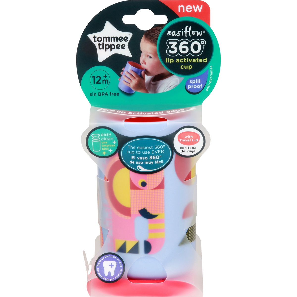 slide 1 of 1, Tommee Tippee 360 Lip Activated Cup, 1 ct