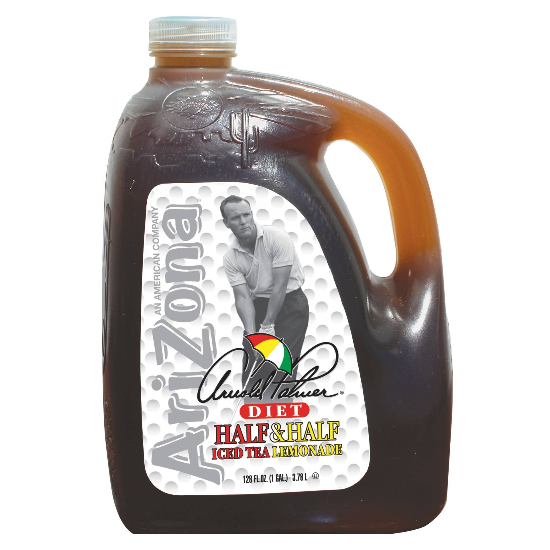 slide 1 of 4, AriZona Arnold Palmer Zero Half Iced Tea & Half Lemonade, 128 oz