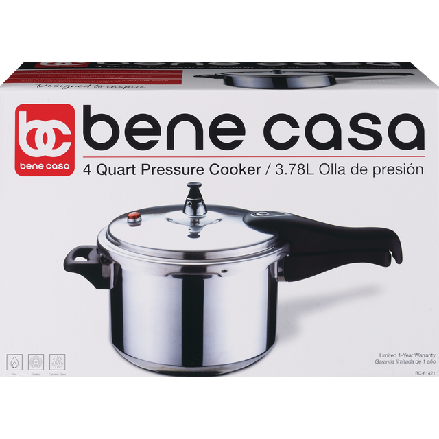 slide 1 of 1, Bene Casa Pressure Cooker 4.2 Qt, 1 ct