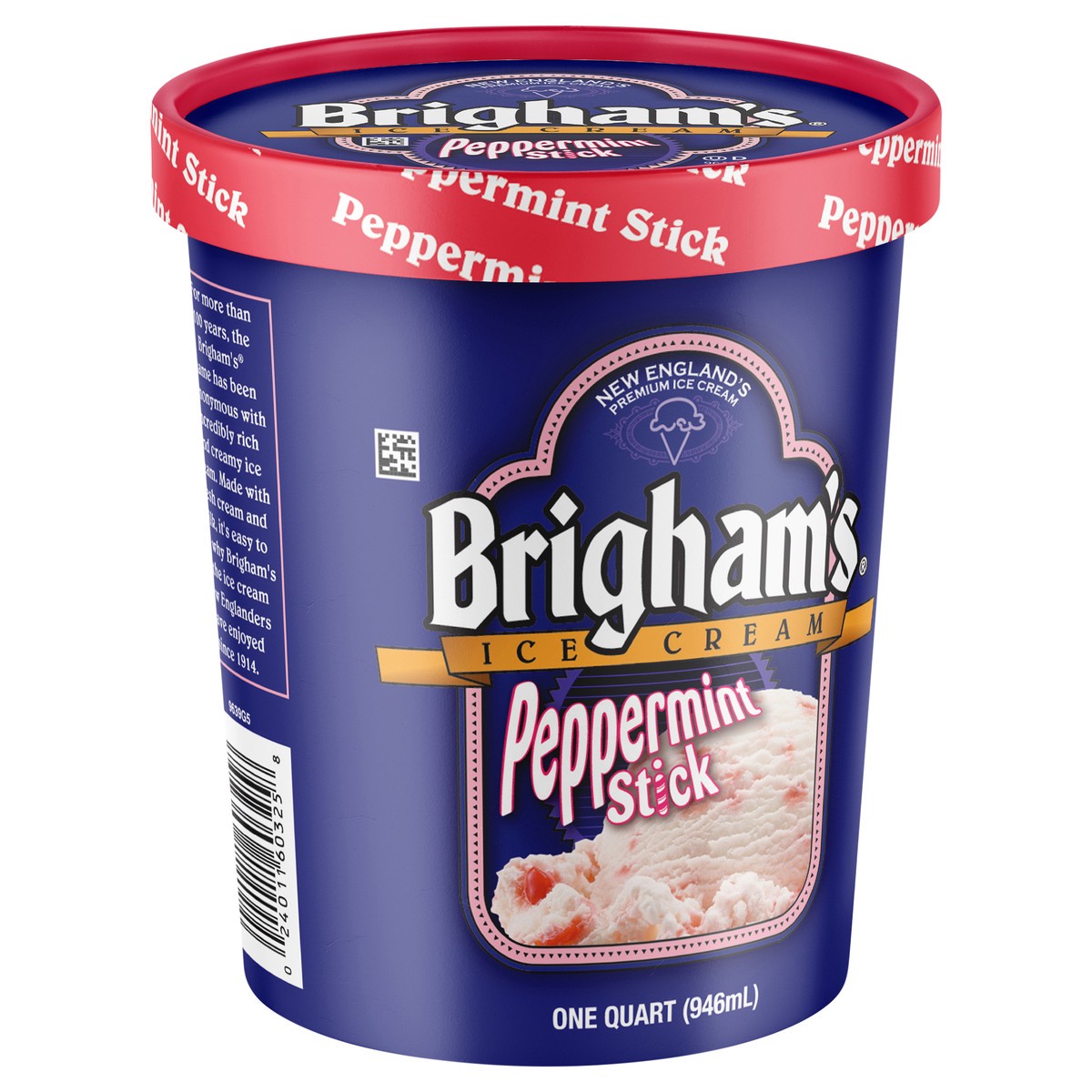 slide 5 of 9, Brigham's Brighams Peppermint Stick, 1 qt