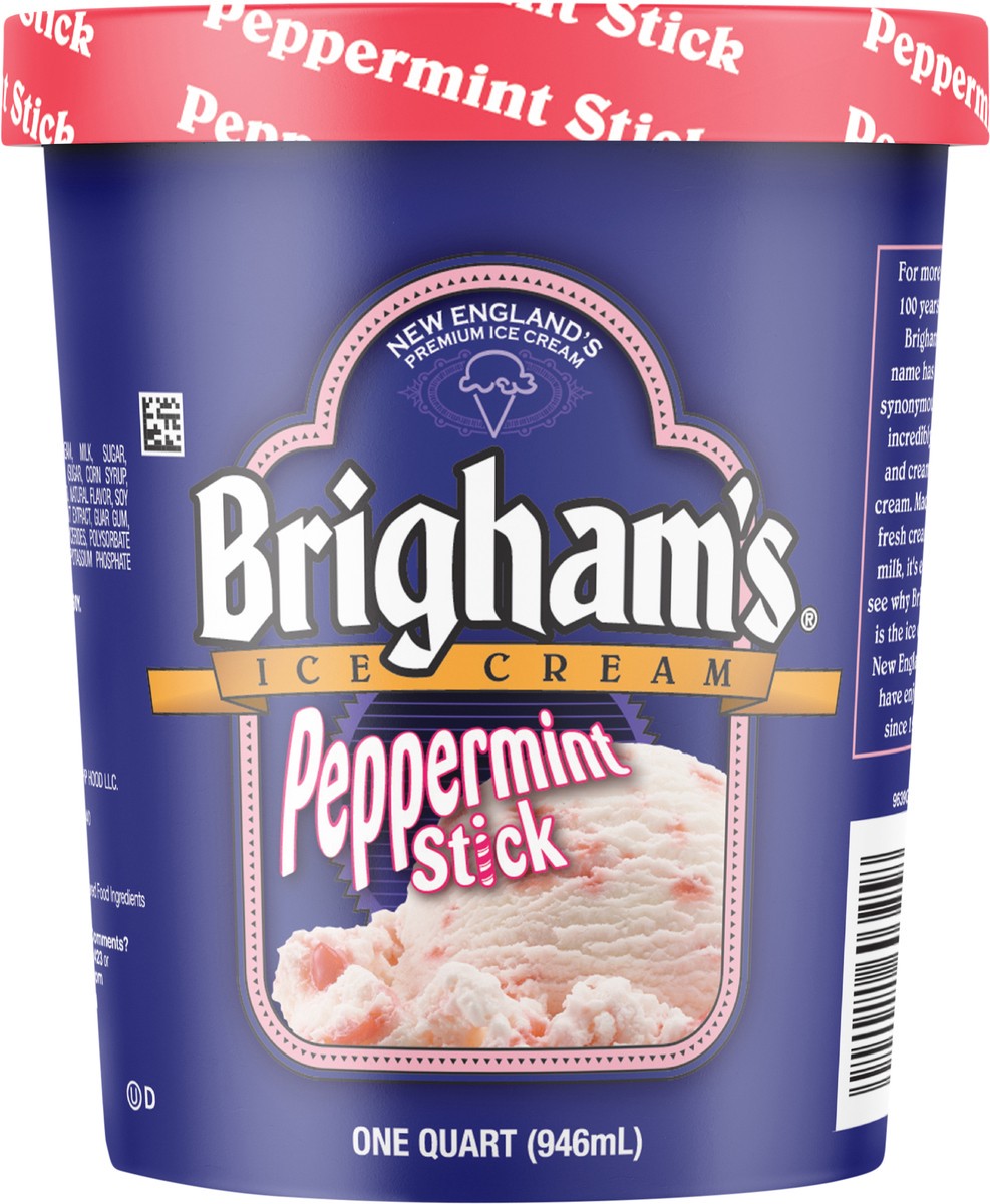 slide 7 of 9, Brigham's Brighams Peppermint Stick, 1 qt