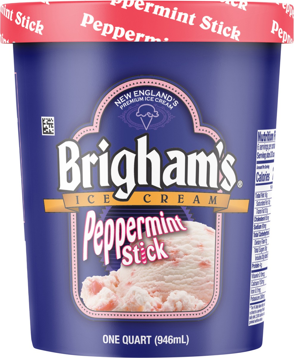 slide 4 of 9, Brigham's Brighams Peppermint Stick, 1 qt