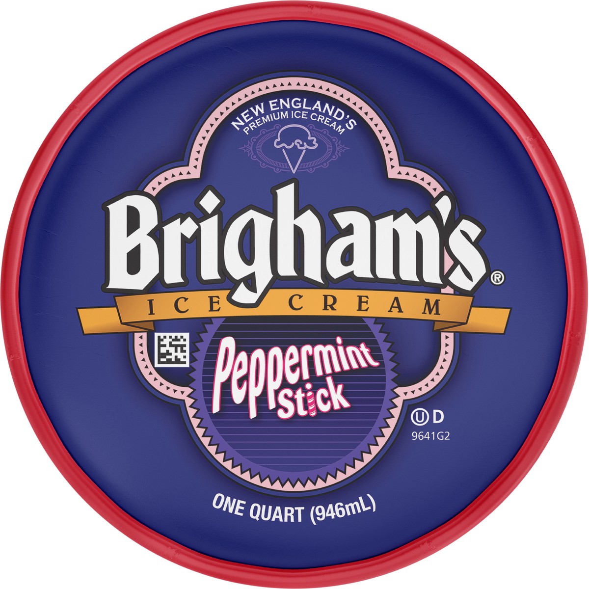 slide 8 of 9, Brigham's Brighams Peppermint Stick, 1 qt