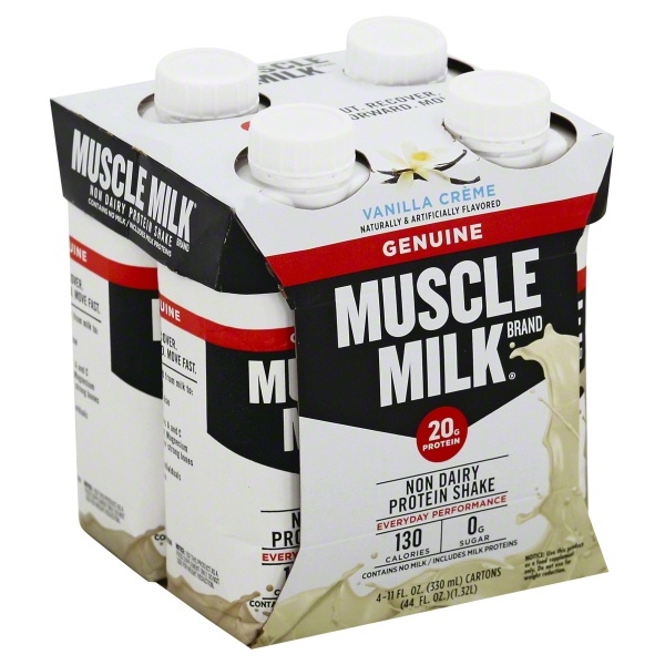 slide 1 of 1, Muscle Milk Protein Nutrition Drink Van Creme, 4 ct; 44 oz