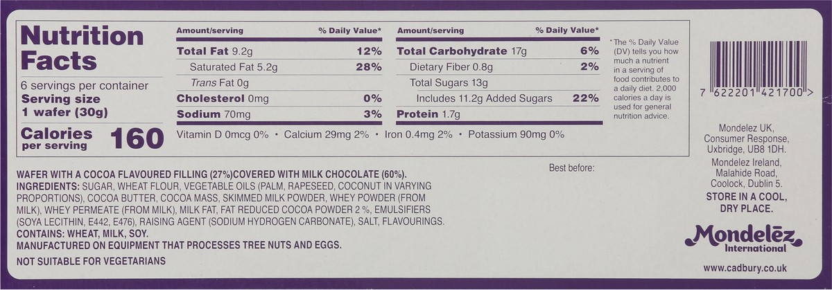 slide 8 of 13, Cadbury Roundie Milk Chocolate 6 ea, 6 ct