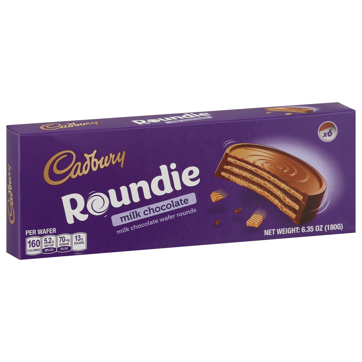 slide 2 of 13, Cadbury Roundie Milk Chocolate 6 ea, 6 ct