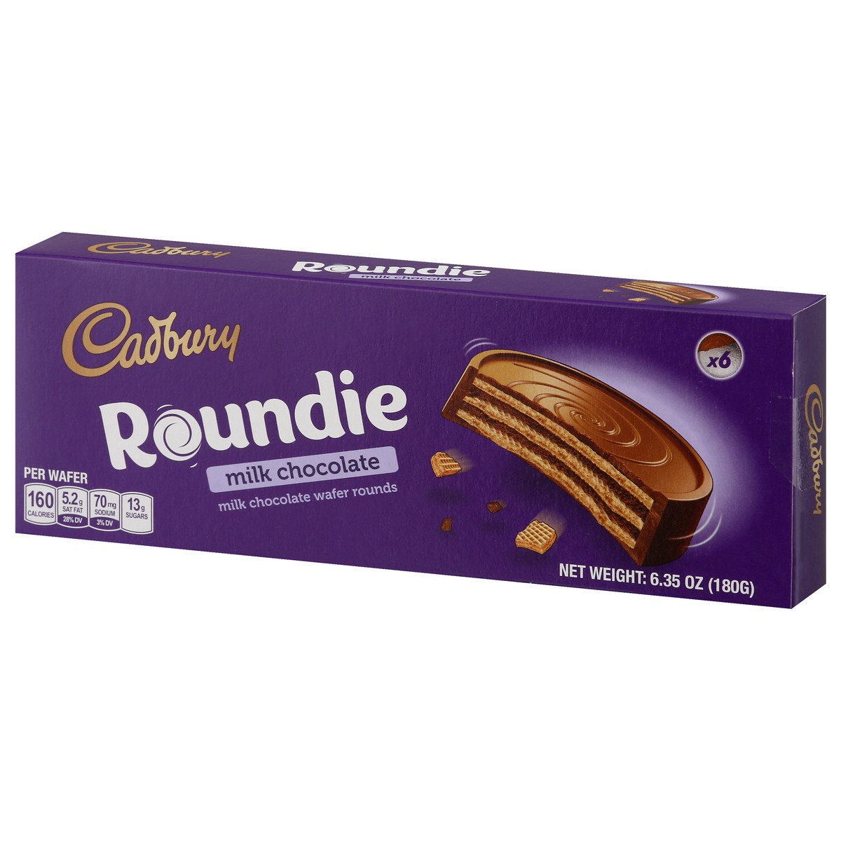 slide 9 of 13, Cadbury Roundie Milk Chocolate 6 ea, 6 ct