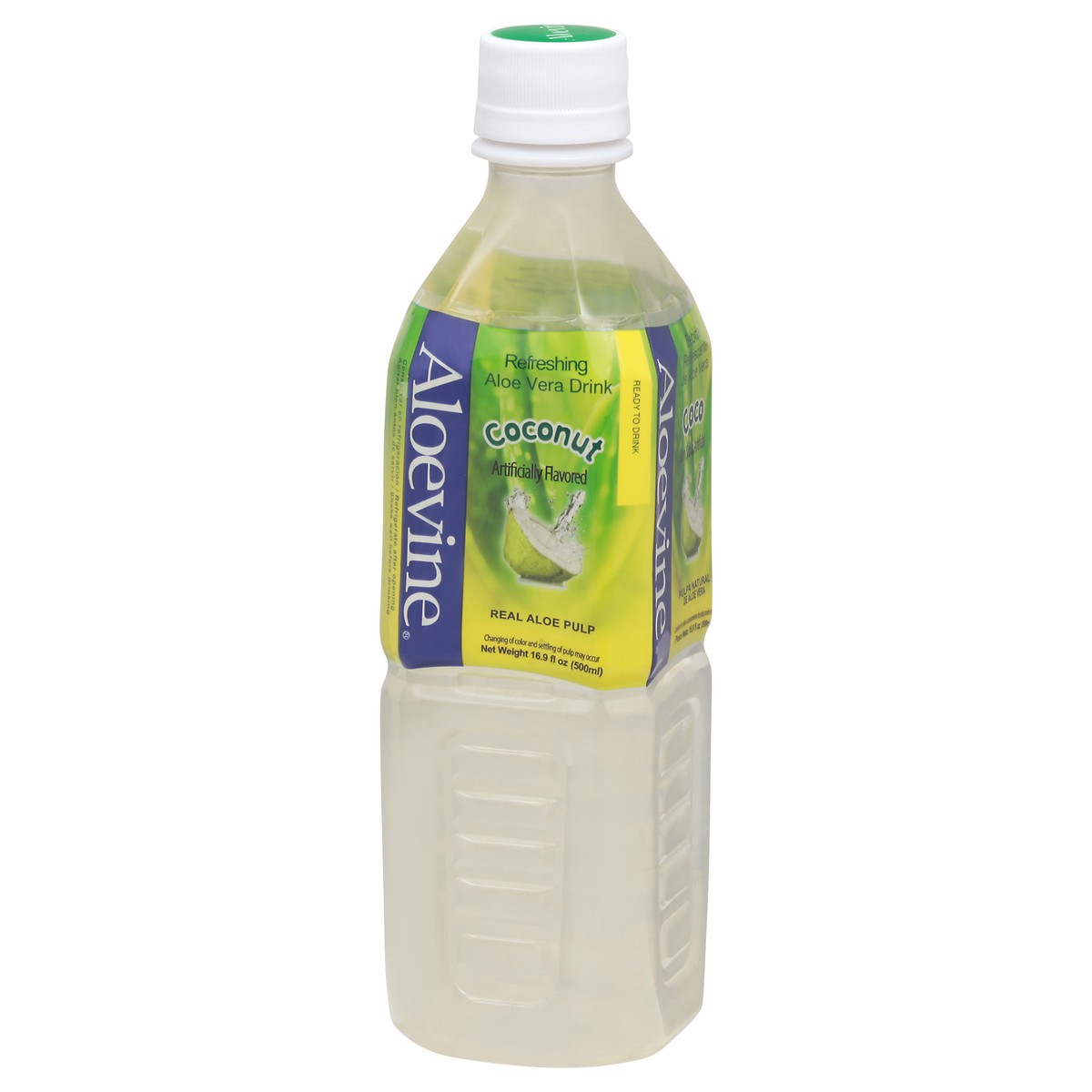 slide 3 of 10, Aloevine Aloe Vera Coconut Drink, 16.9 oz