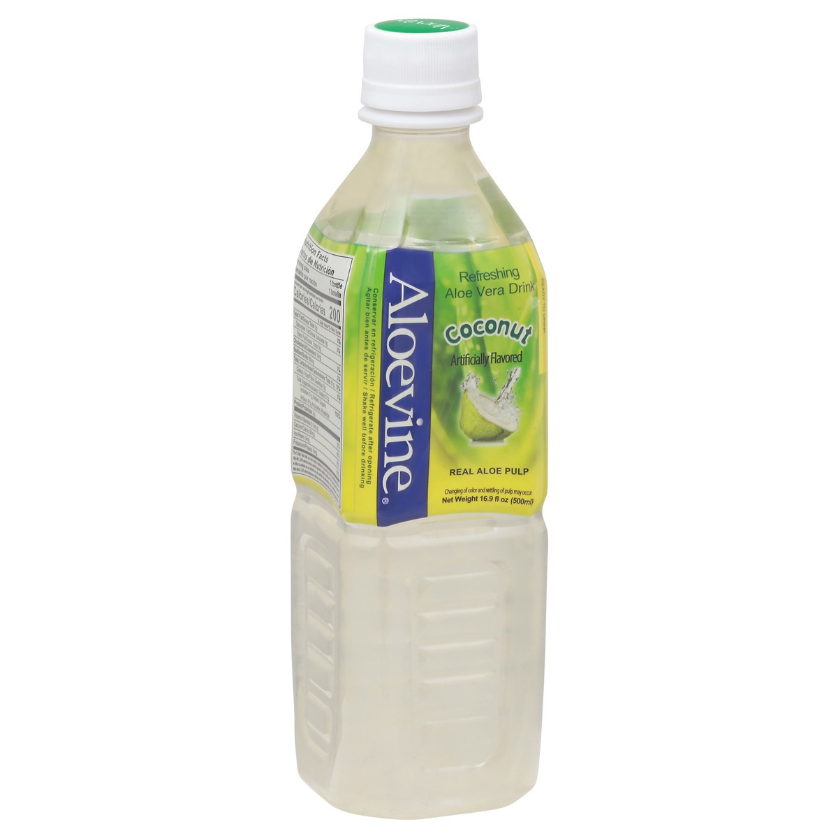 slide 8 of 10, Aloevine Aloe Vera Coconut Drink, 16.9 oz