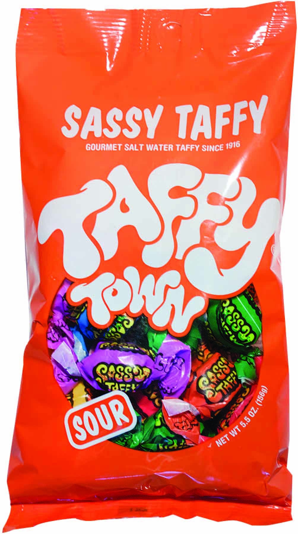 slide 1 of 1, Taffy Town Sassy Taffy, 5.5 oz