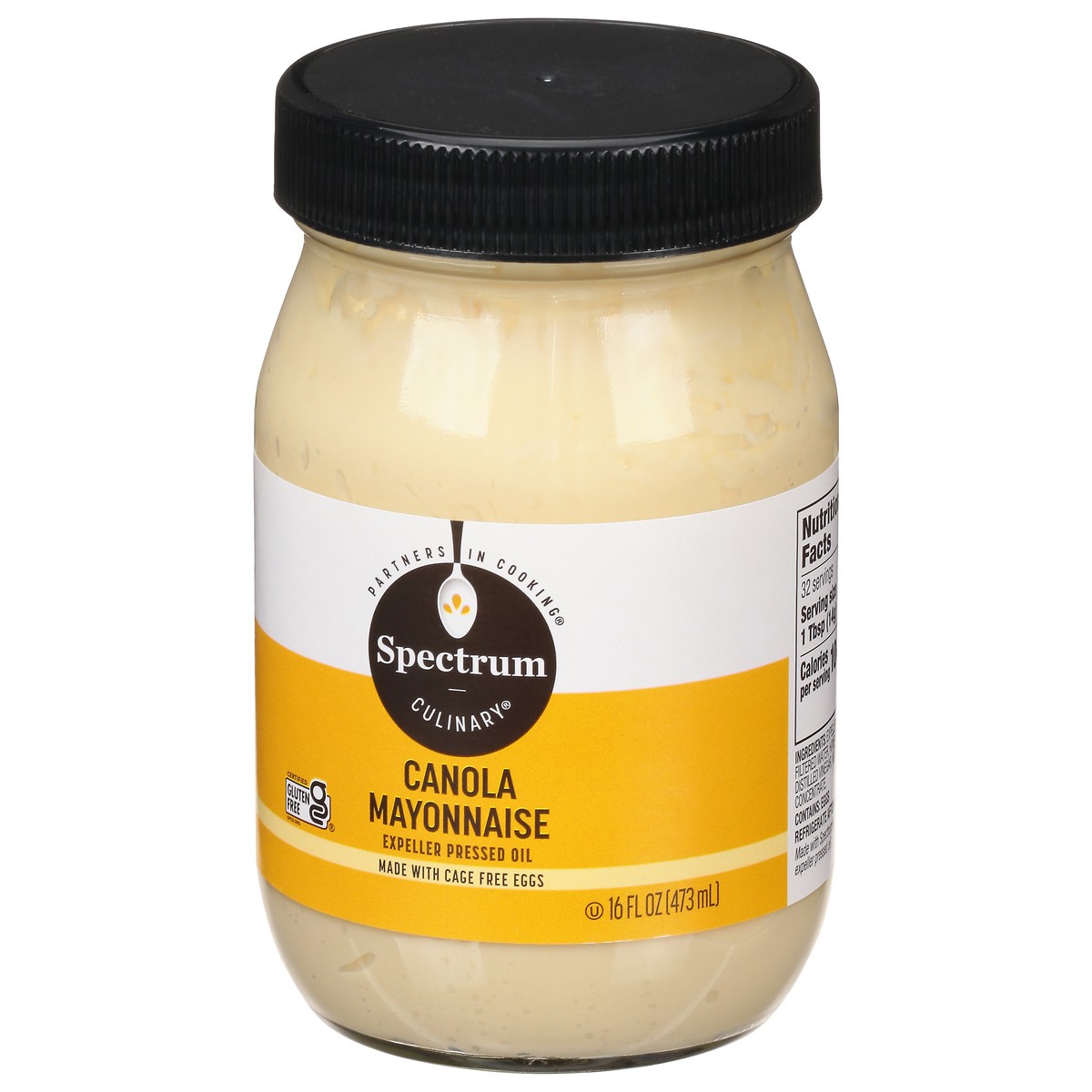 slide 3 of 9, Spectrum Culinary Canola Mayonnaise 16 fl oz, 16 oz