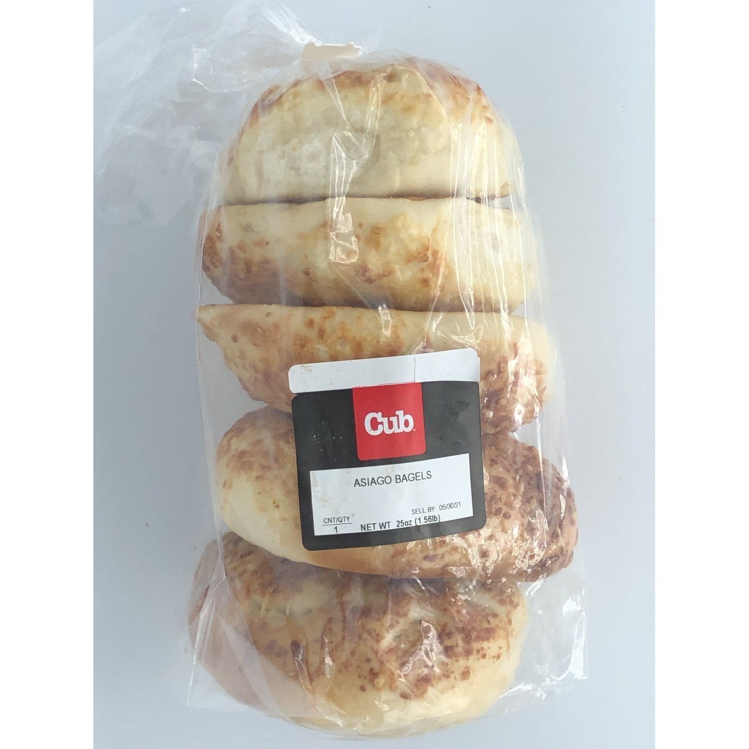 slide 1 of 1, Cub Asiago Bagel, 1 Each, 1 ct