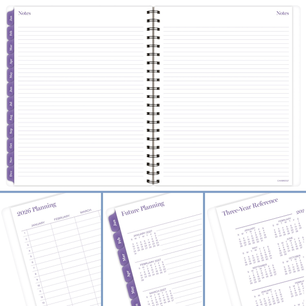 slide 7 of 10, Cambridge® Mariah 2026 Weekly Monthly Planner, Large, 8 1/2"" x 11"", 1 ct