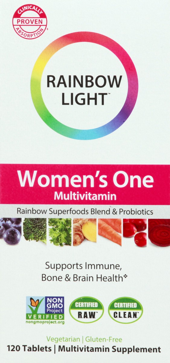 slide 1 of 111, Rainbow Light Tablets Women's One Multivitamin 120 ea, 120 ct