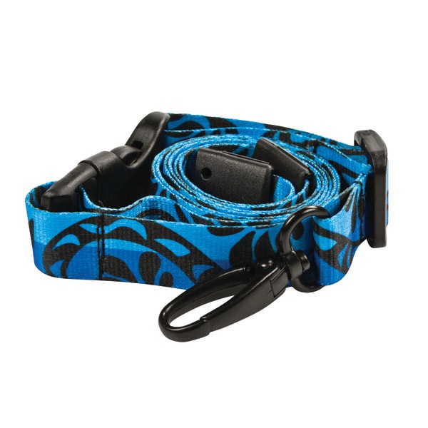 slide 1 of 2, MyID Breakaway Lanyard, 23"", Black/Blue, 1 ct