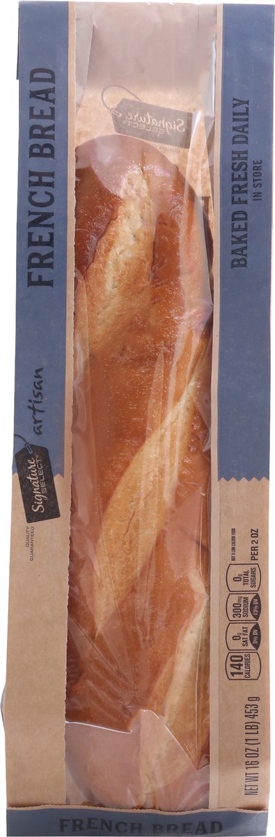 slide 1 of 12, Signature Select Artisan French Bread 16 oz, 16 oz